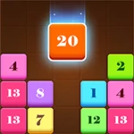 drag n merge: block puzzle android application logo